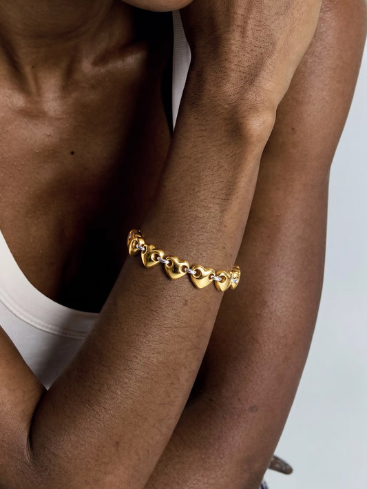 Chunky Heart Bracelet