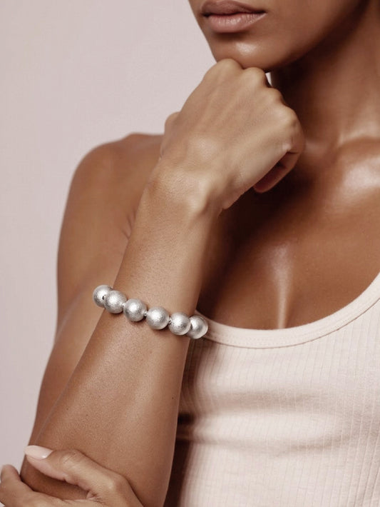 Brushed Orb Bracelet