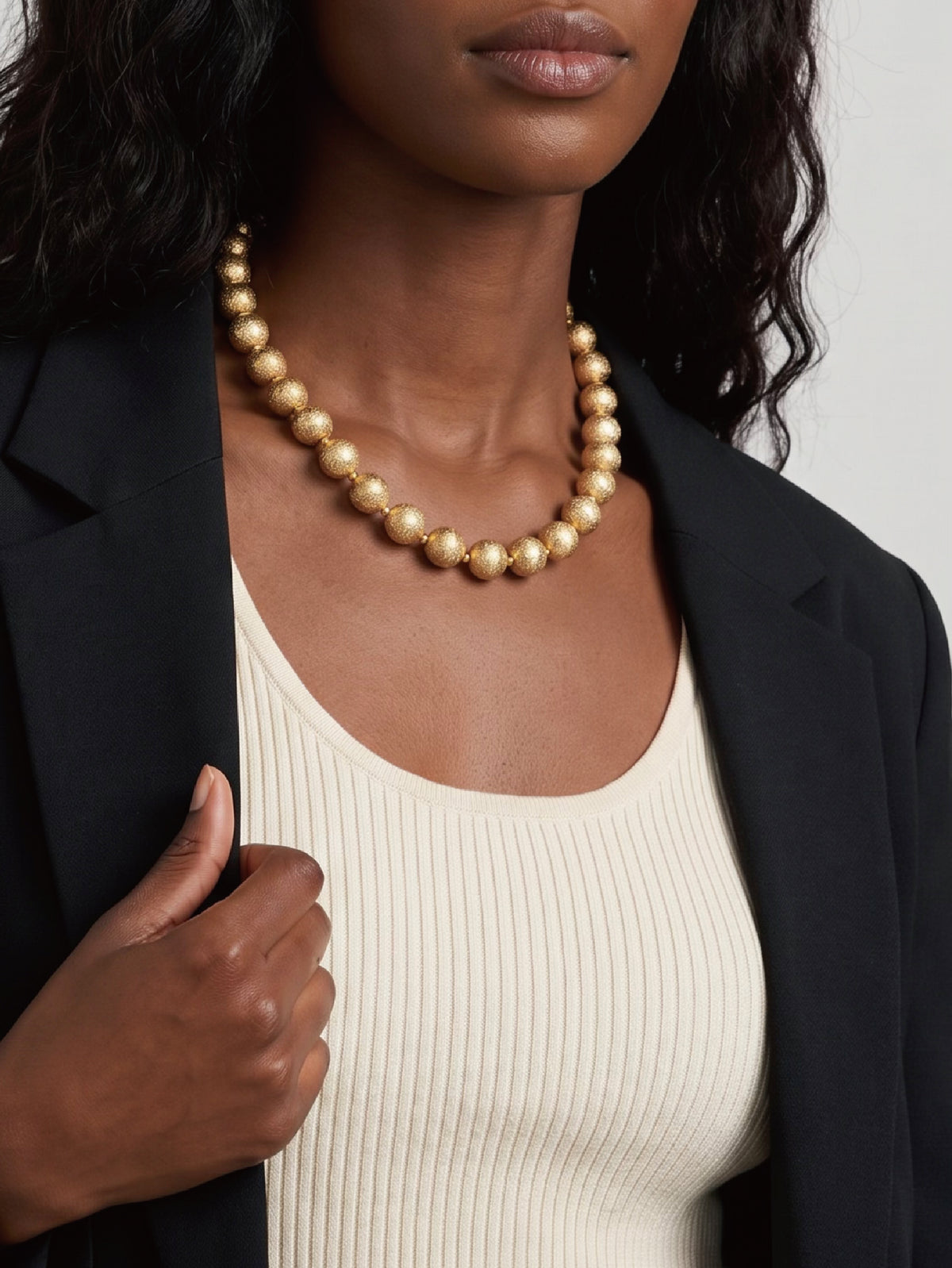 Brushed Orb Necklace