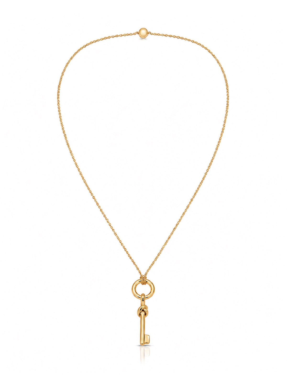 Oversized Knot Key Necklace