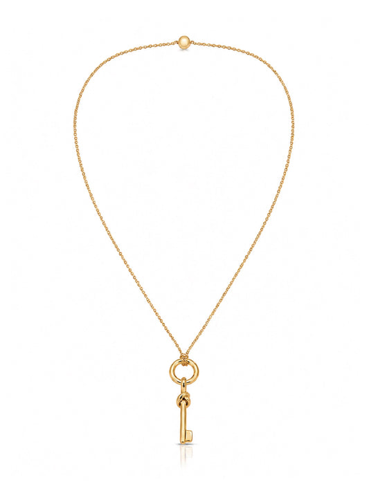 Oversized Knot Key Necklace