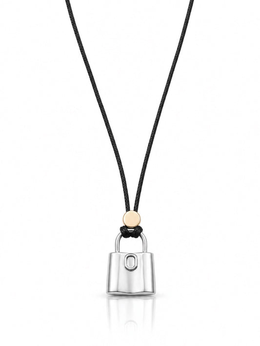 Padlock Cord Necklace