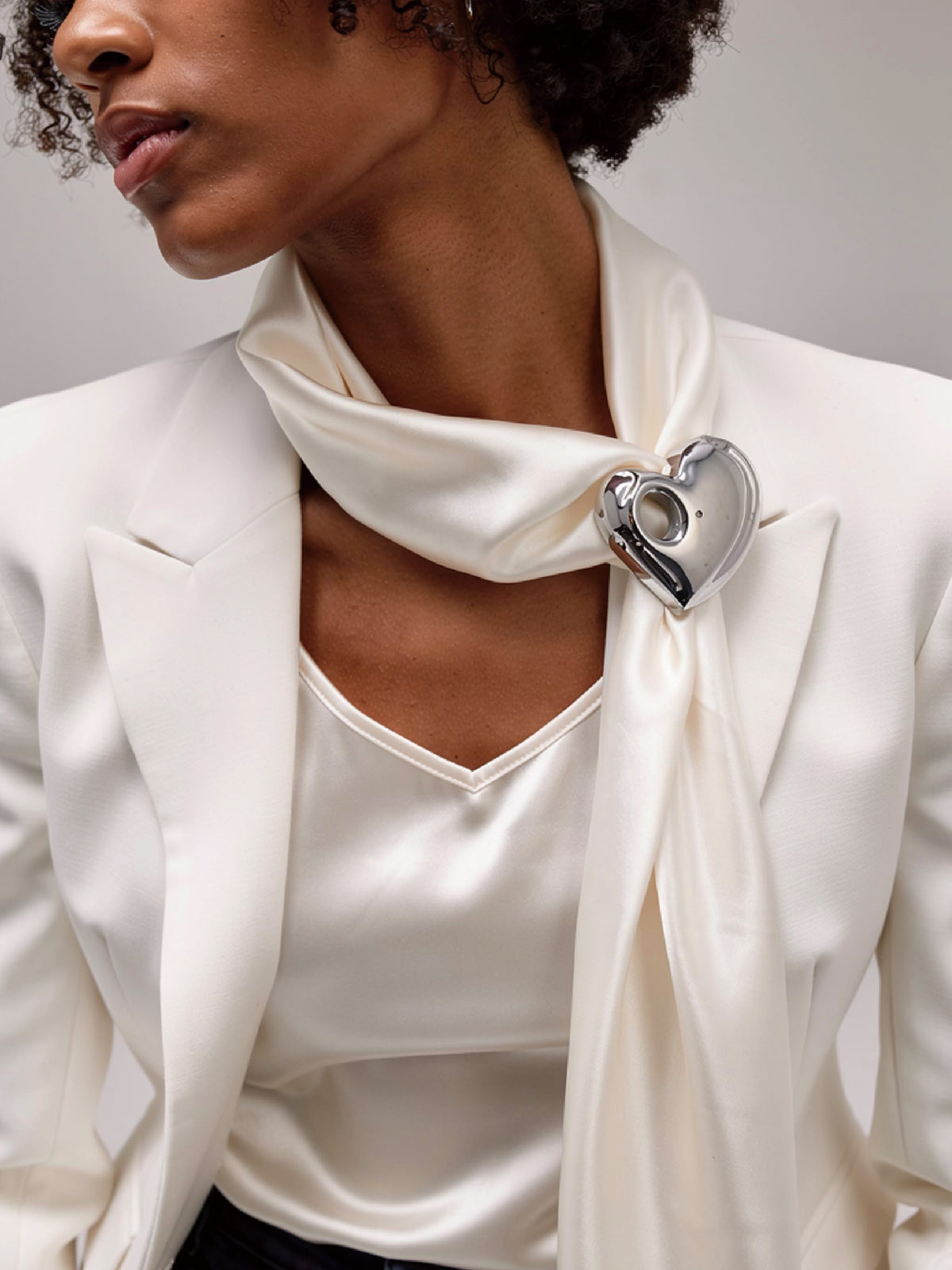 Open Heart Dual-Wear Cord Necklace