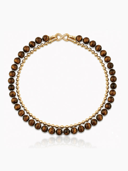 Layered Tiger Eye Necklace