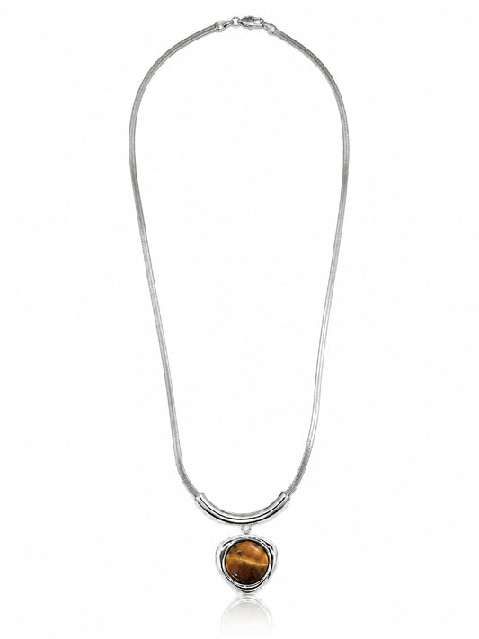 Tiger Eye Pendant Necklace