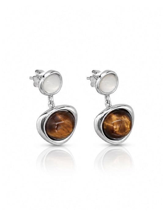 Tiger Eye Drop Earrings