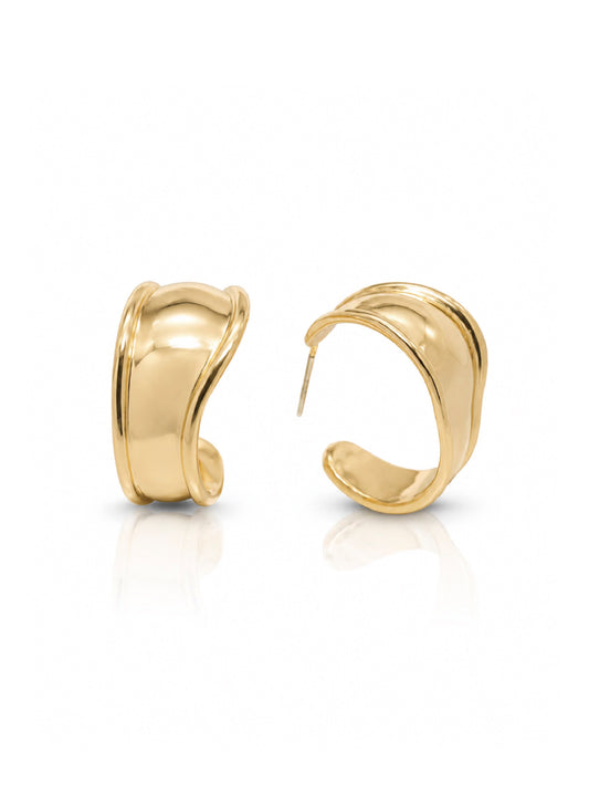 Open Oval Hoop Earrings