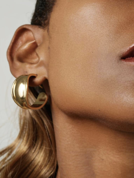 Open Oval Hoop Earrings