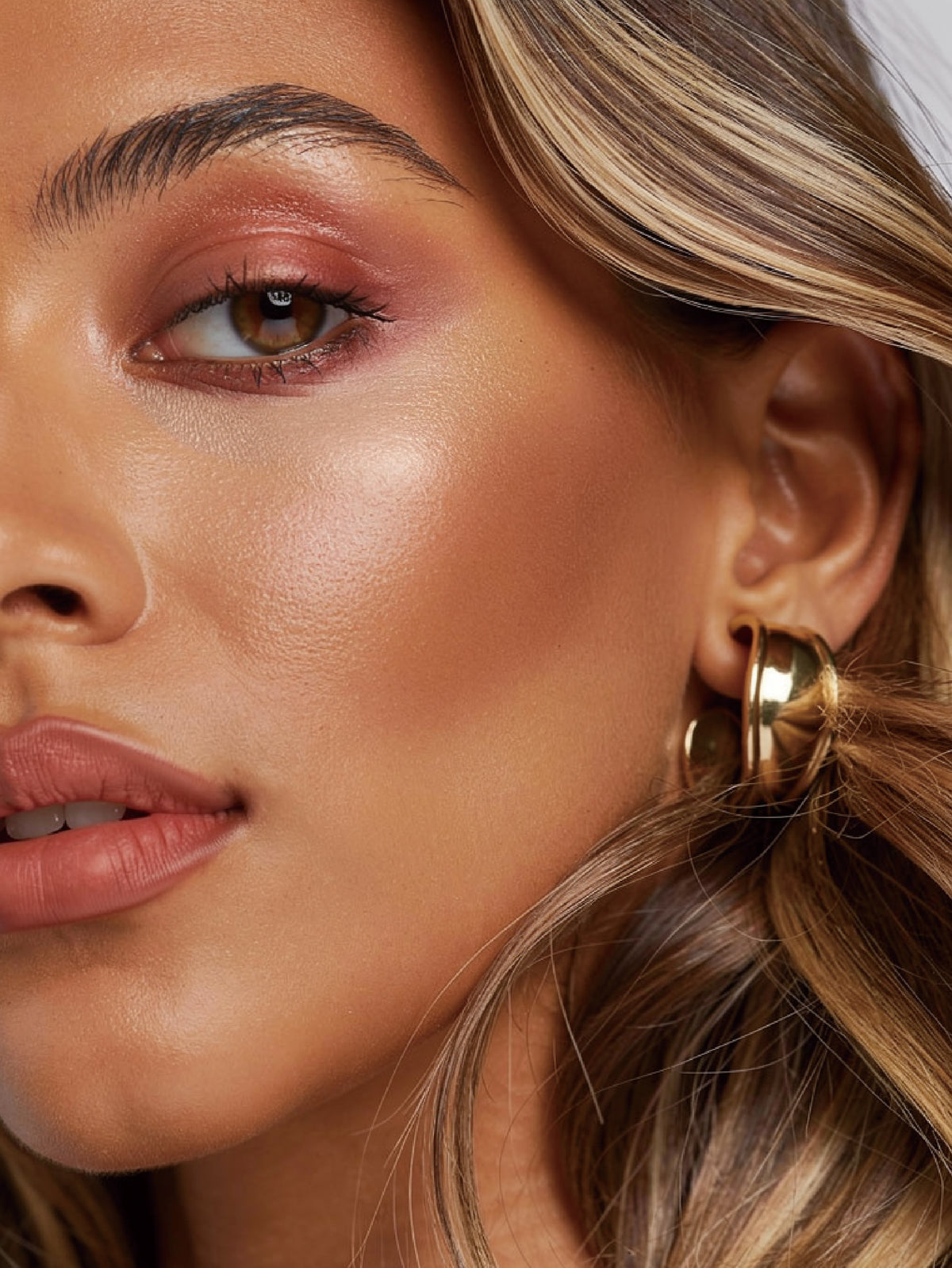 Open Oval Hoop Earrings