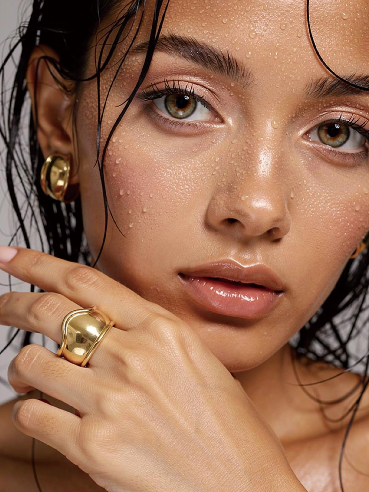 Open Oval Hoop Earrings