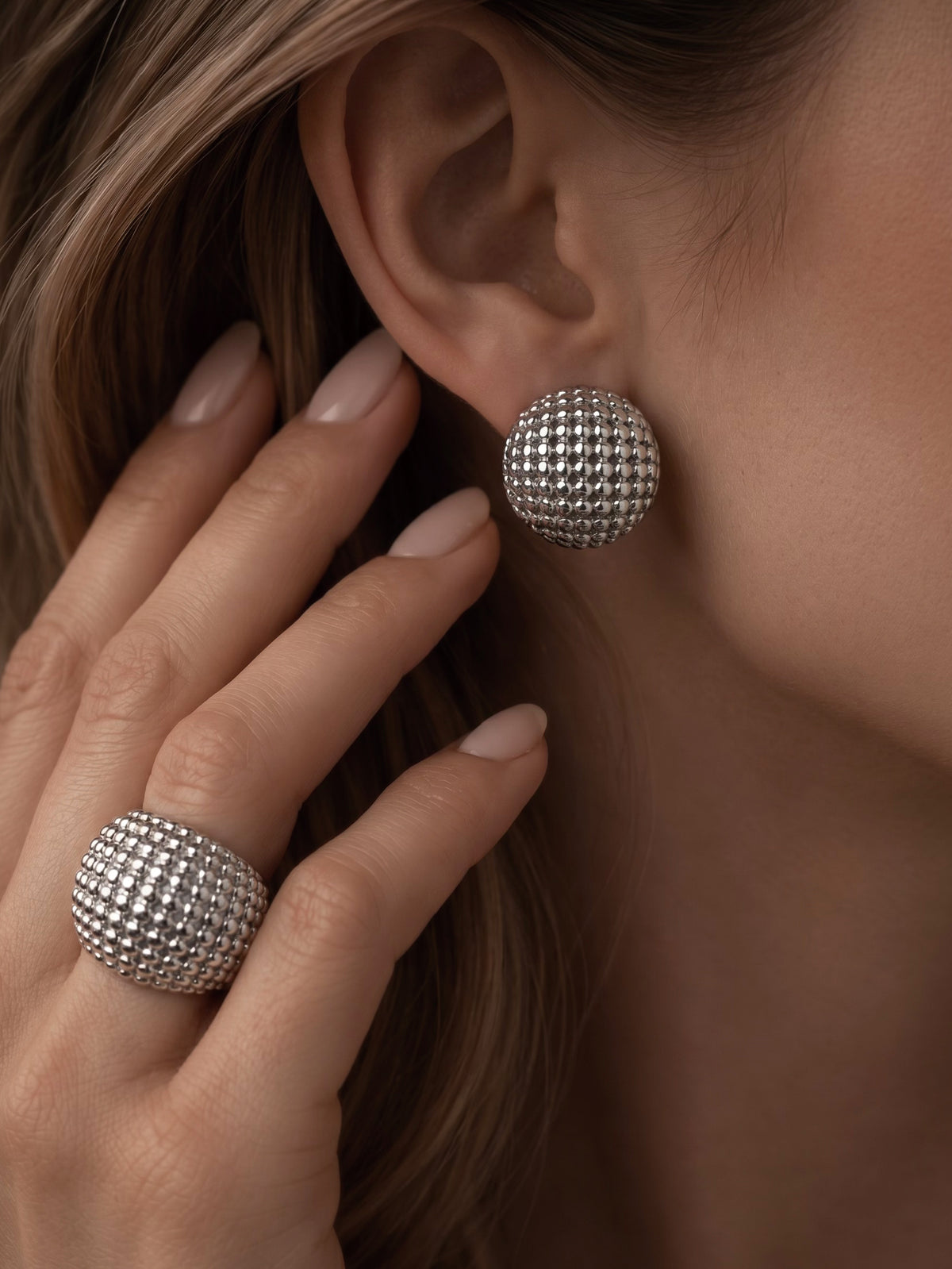 Pebble Stud Earrings