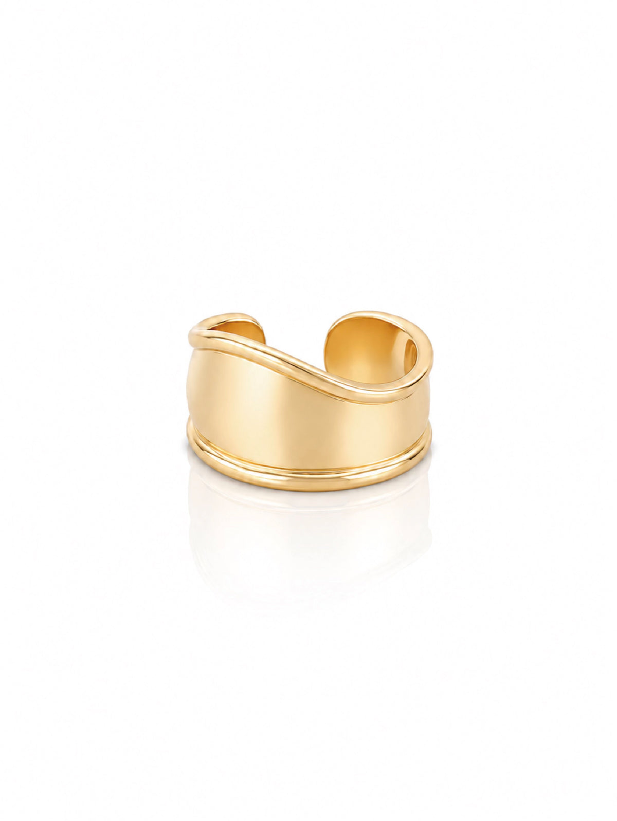 Wide Open Oval Ring