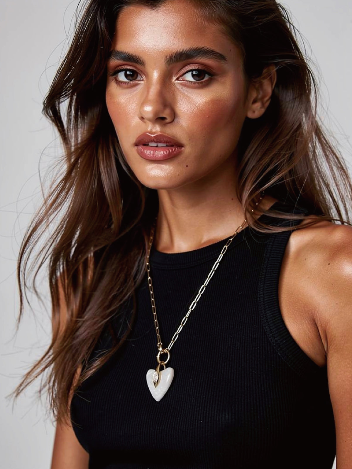 Trio AB Chain Traiangle Necklace