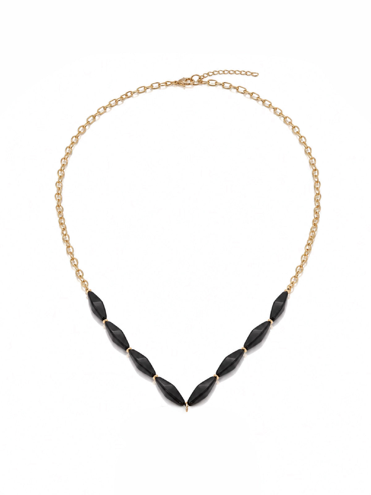 Fusion Gem Charm Beaded Necklace