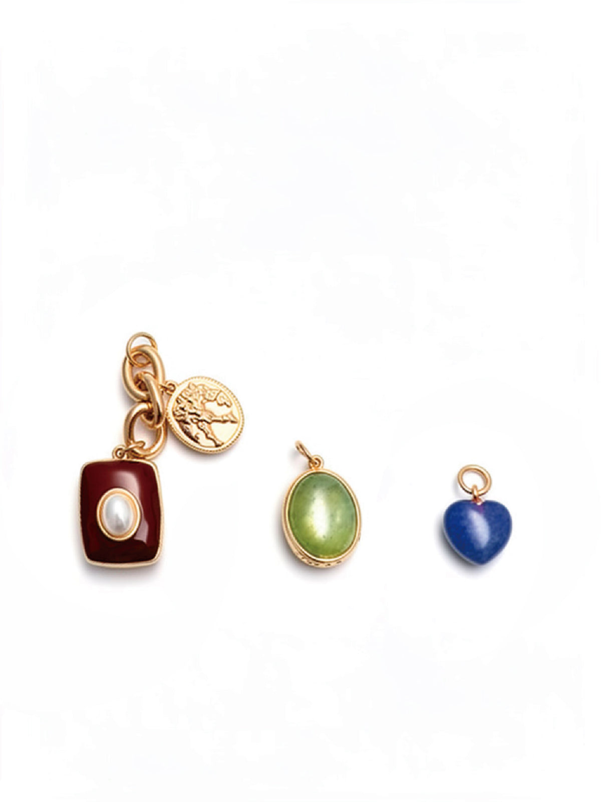 Fusion Gem Charm Beaded Necklace