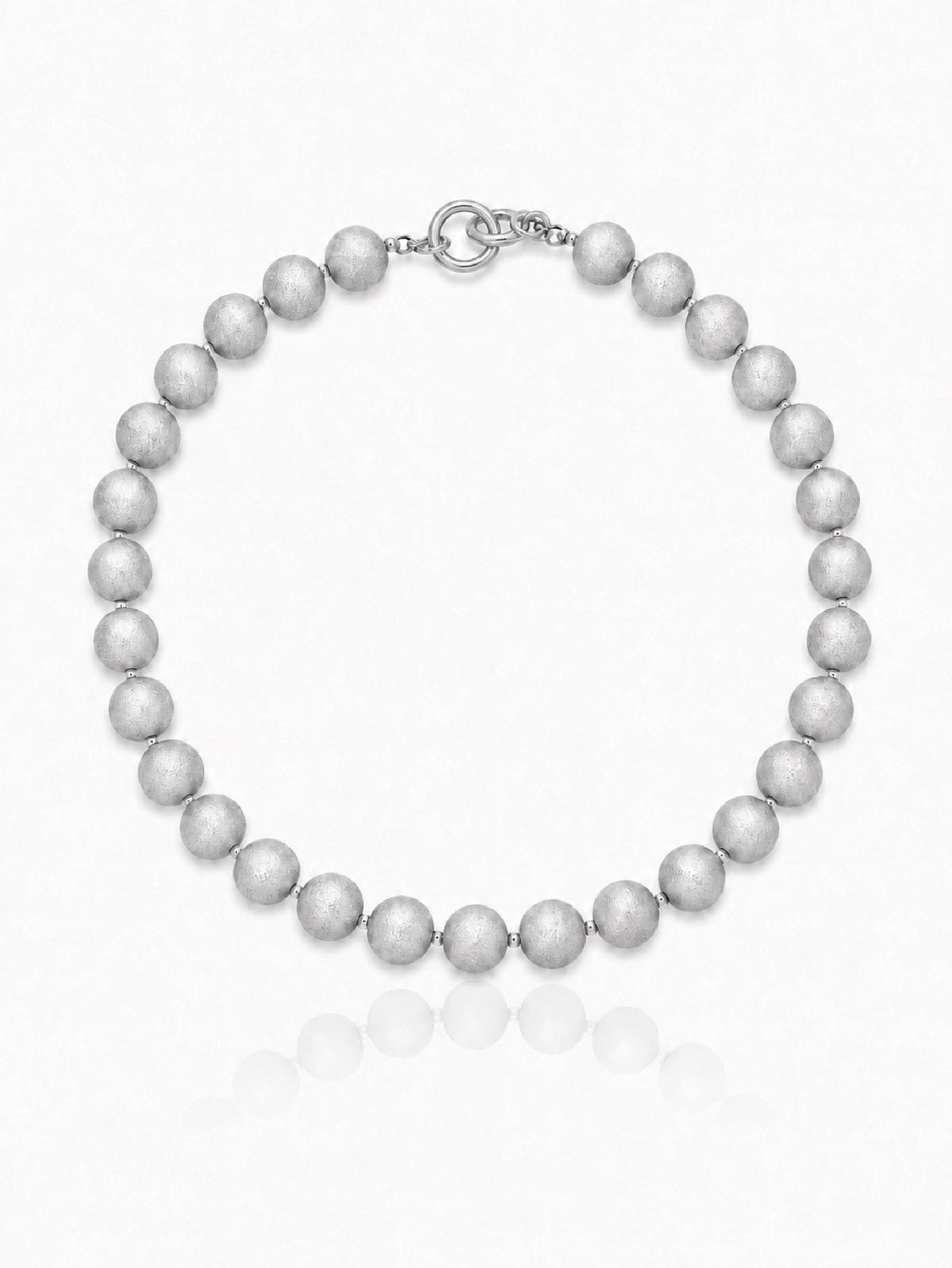Brushed Orb Necklace